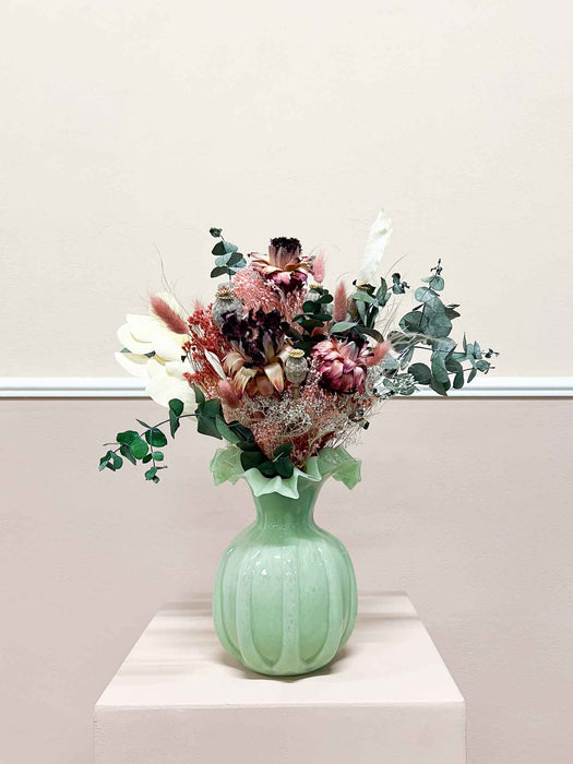 ABA » Bouquet di fiori secchi e stabilizzati dalle tonalità del rosa e del verde