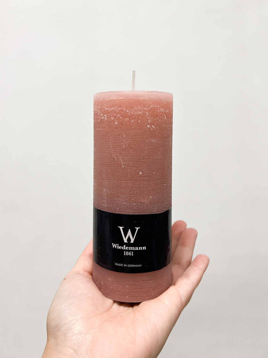 DALIA TRIS » Tris di candele rustiche rosa