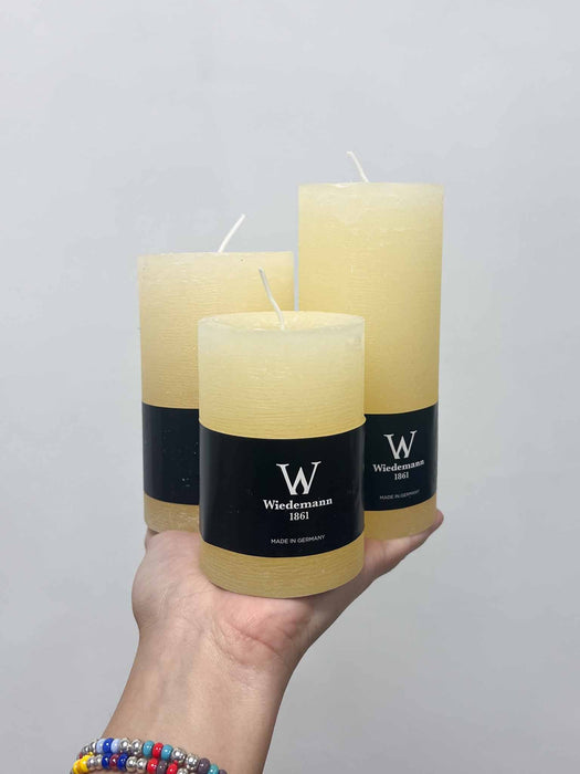 SOPHIE TRIS » Tris di candele rustiche avorio