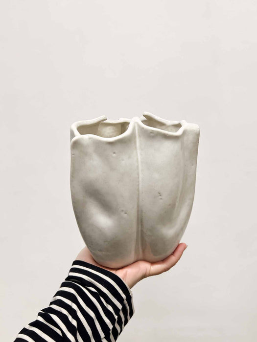 LISANDRO » Vaso bianco irregolare