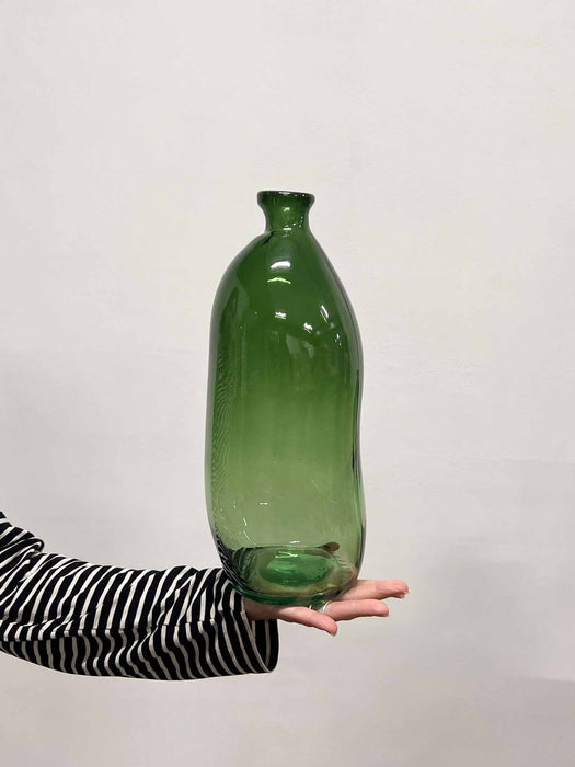 LOOPY » Bottiglia vetro irregolare verde