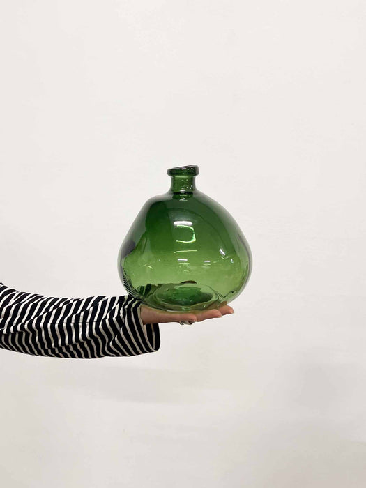 LOOPY » Bottiglia vetro irregolare verde