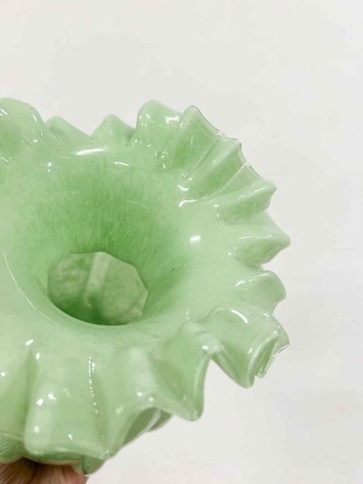 VASO » vetro gala verde grande H23cm - GEREMIA