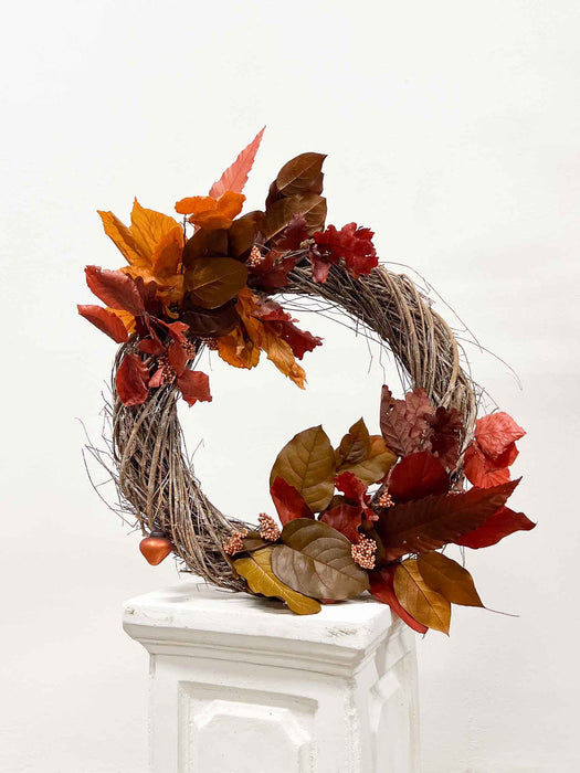 MICHELANGELO » Ghirlanda da appendere foliage autunnale stabilizzato