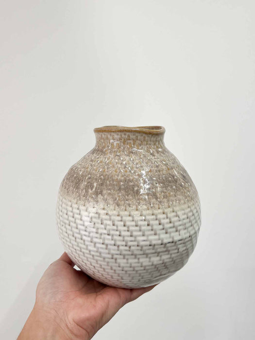 VASE » Big glossy ceramic H18cm - LORENZA