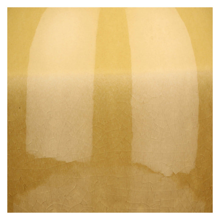 LUISA » Vaso giallo in smalto craquelè sfumato - 18cm