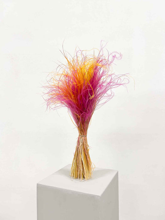 ZELIA » Mazzo di fiori secchi arancio, giallo e fucsia