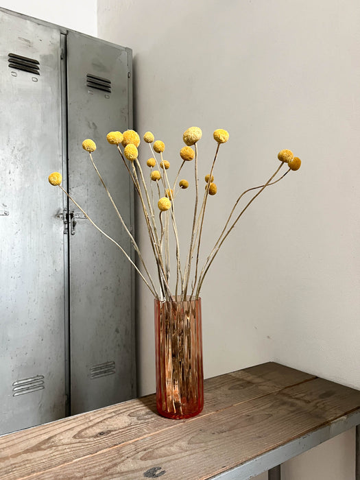 CESARE » Big orange blown glass vase - Made in Italy