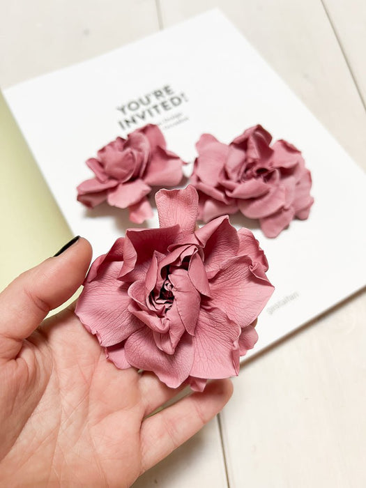 GRAZIA » Pack of 3 preserved dusty pink Gardenias