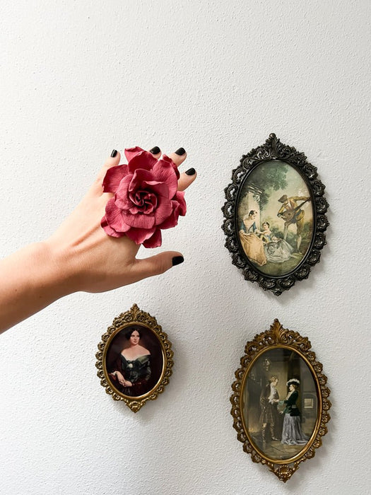 CHERRY » Confezione da 3 Gardenie stabilizzate rosa scuro