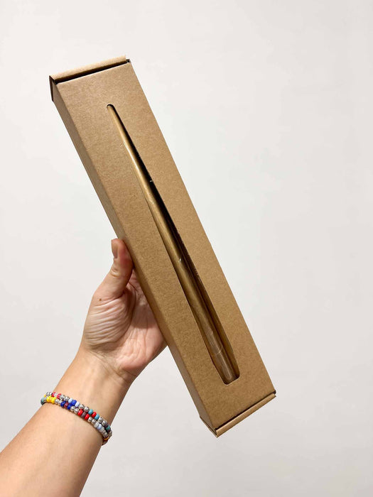 LUCE » Scatola di candele a stelo oro