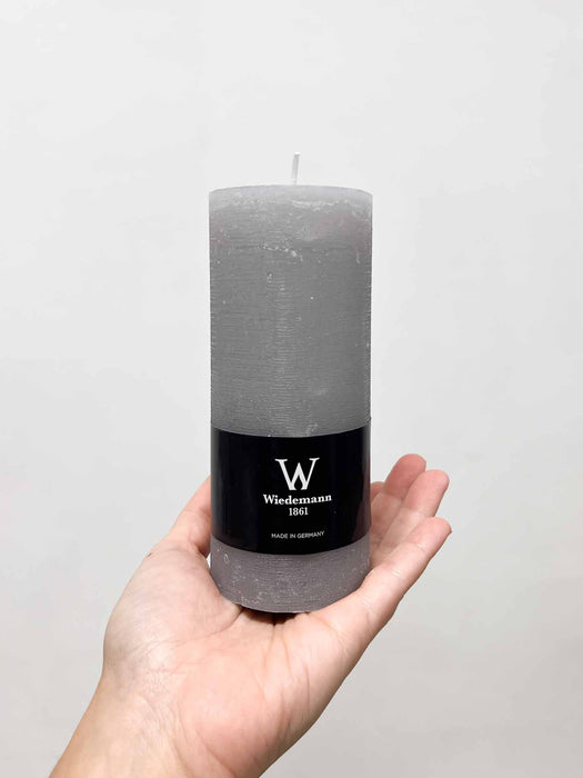 ELARA TRIS » Tris di candele rustiche grigio