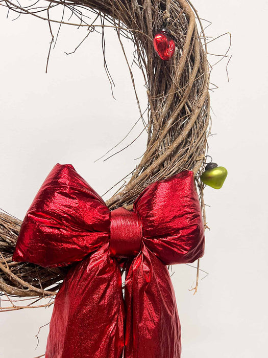 CLAUS » Ghirlanda da appendere decorata con pendagli e fiocco ⌀ 40cm