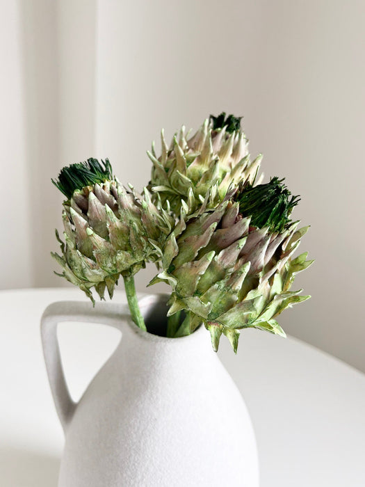 CINARA » Mazzo da tre fiori di Carciofo verde