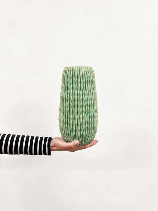 CERAMIC VASE » agavina green H29 - GENNARO