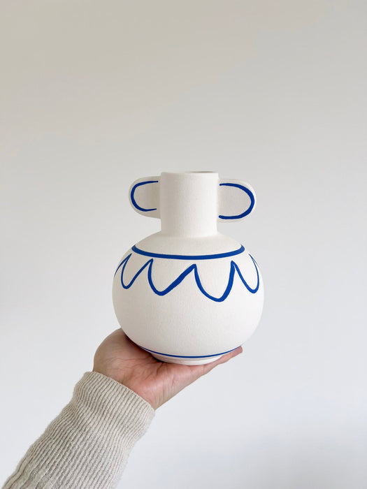 GREEK » Vaso anfora con tratti blu