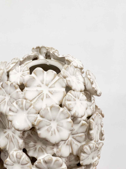 CERAMIC VASE » small with flowers - INES