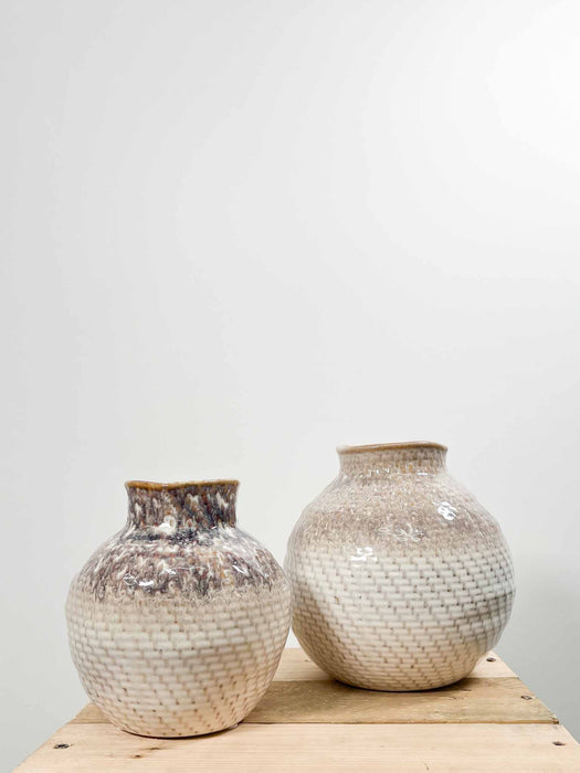 VASE » Big glossy ceramic H18cm - LORENZA