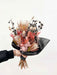 MINERVA » Bouquet di fiori secchi rosa e nero - Bloomoon